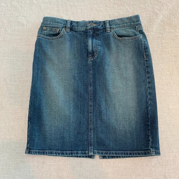 Lauren Ralph Lauren Dresses & Skirts - Petite Ralph Lauren Denim Skirt